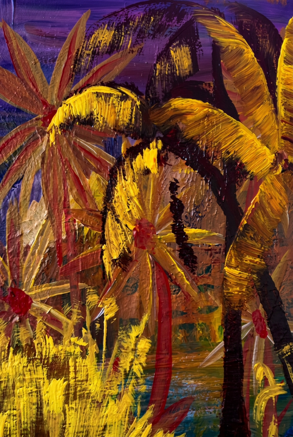 Abstract Palm Framed Art Print, 8 x 10