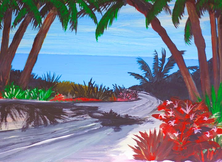 A Walk to the Beach Print