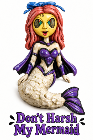 Chloe Superhero Mermaid Print