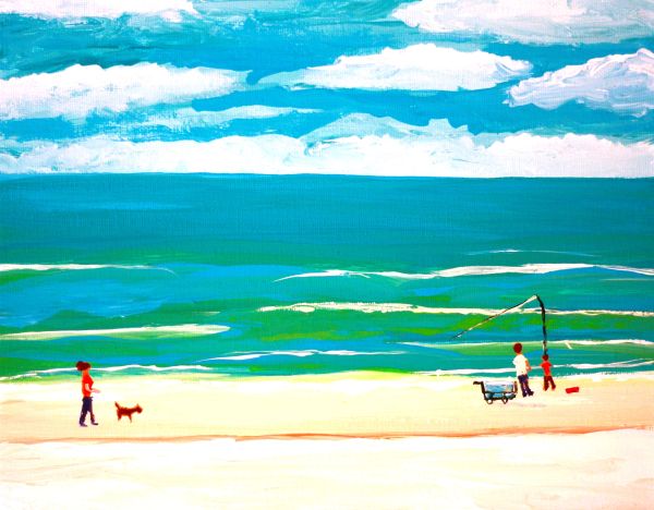 First Beach Day Print