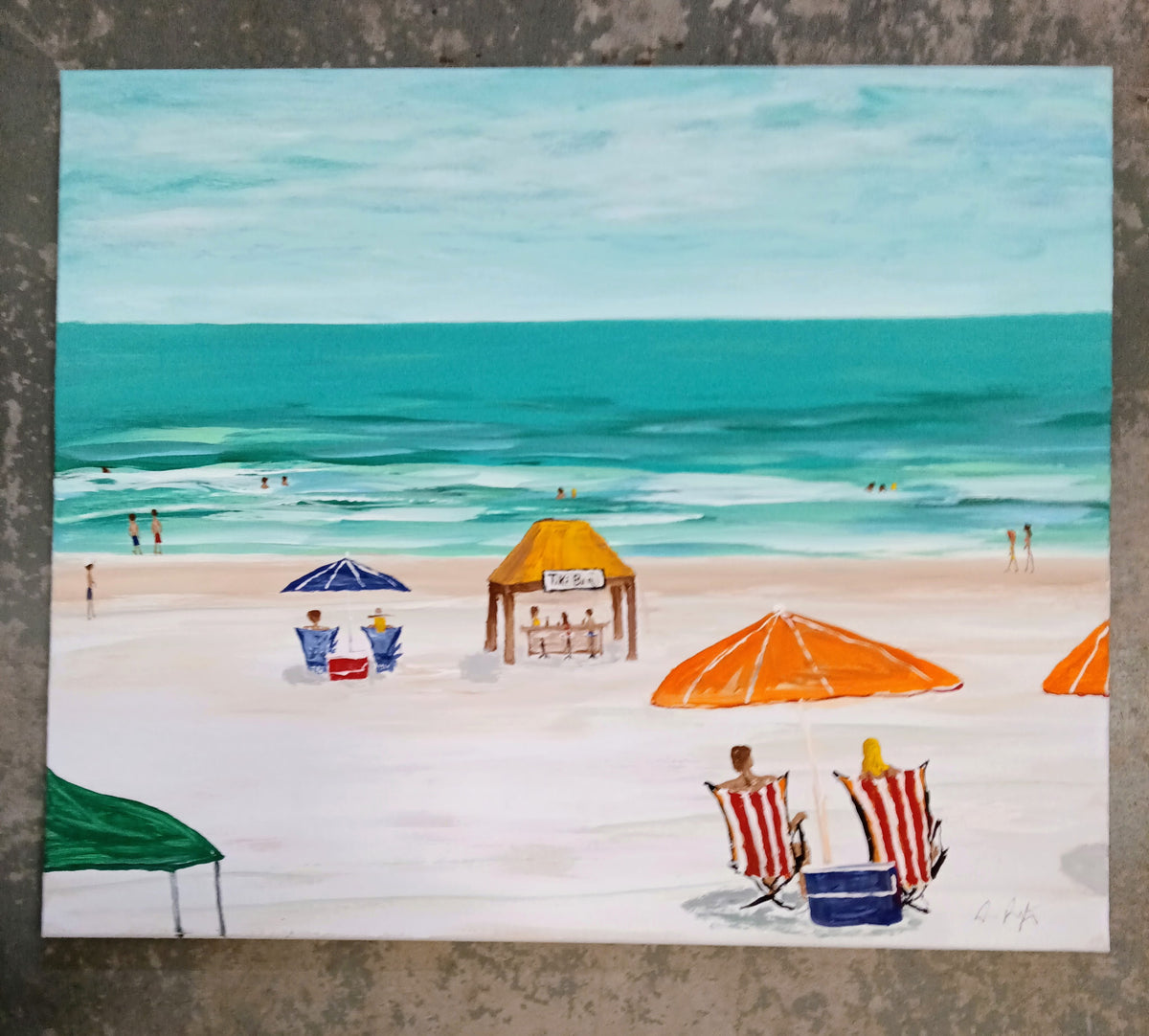 Tiki Bar Original Painting