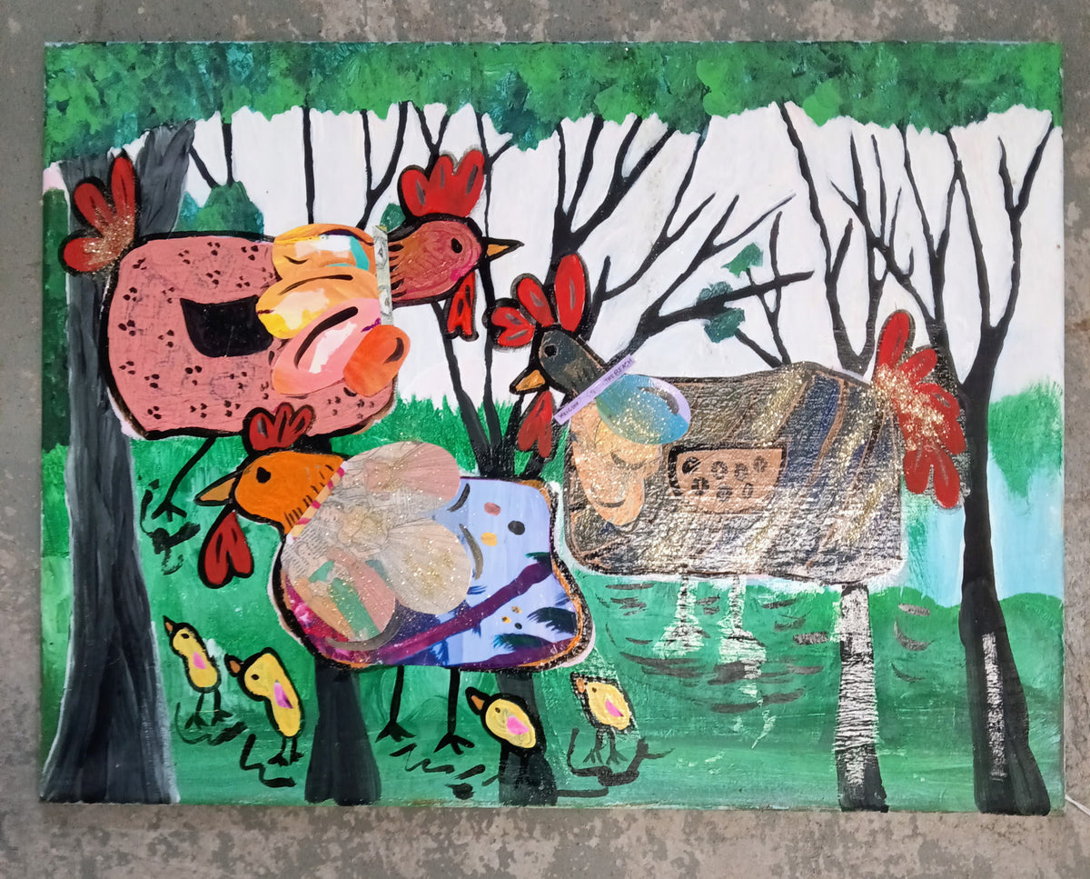 What A Chicken Original Painting