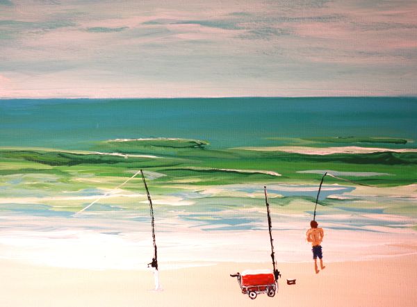 Lone Fisherman Print