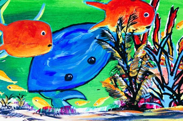 My Blue Crab Flat Framed Art Print, 8 x 10