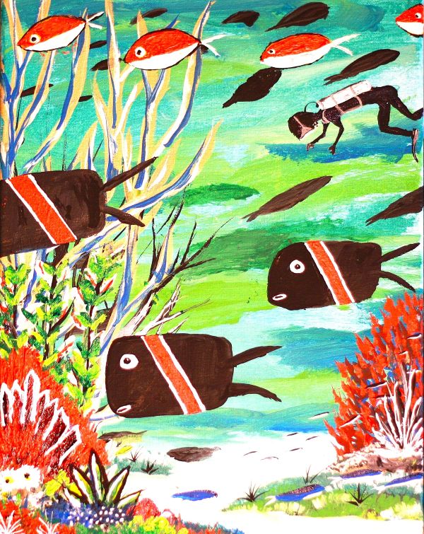 Scuba Diver Print