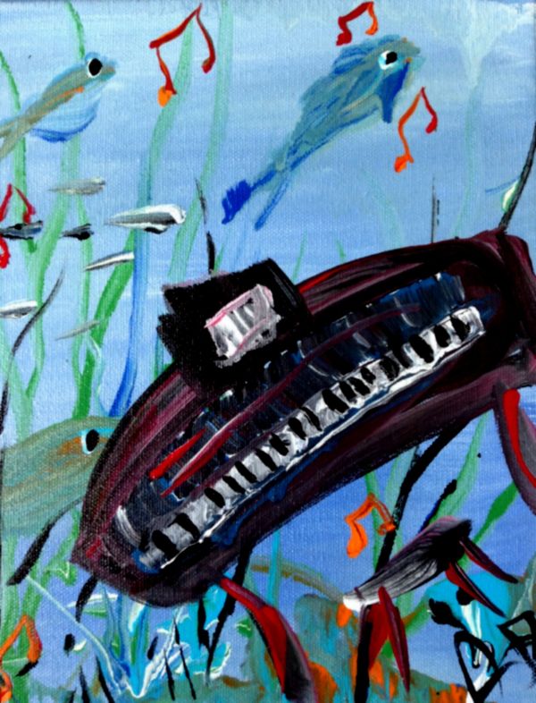 The Piano Framed Art Print, 8 x 10