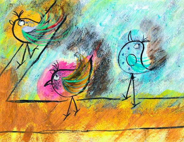 Three Birds Print