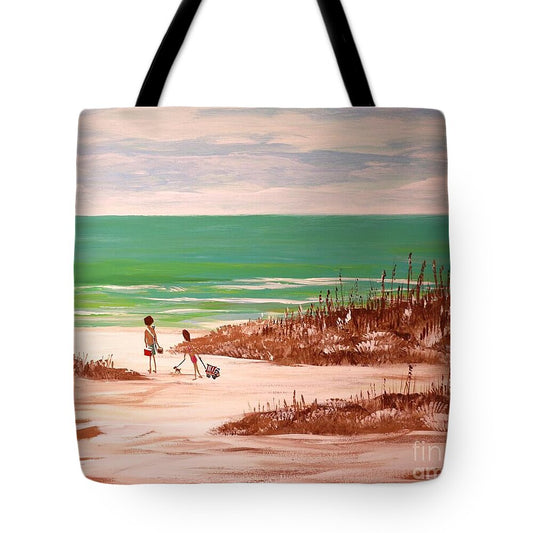 A couple's day at the Beach - Tote Bag