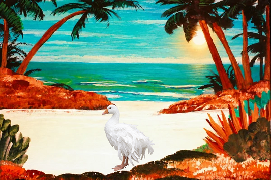 Caribbean Island Framed Art Print, 8 x 10