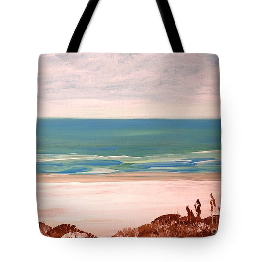 Serene Coastal Landscape - Tote Bag