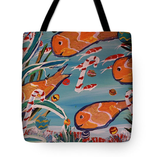 Vibrant Fish Wonderland - Tote Bag