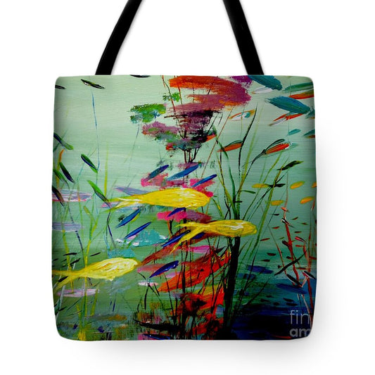 Yellow Fish Aquarium - Tote Bag