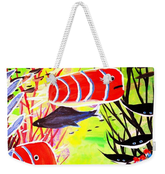 Colorful Fish in Vibrant Reef 1 - Weekender Tote Bag