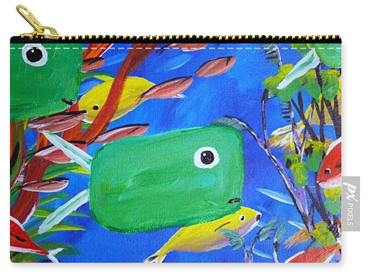 Green Fish 1 - Zip Pouch