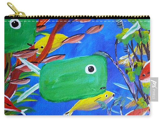 Green Fish 1 - Zip Pouch