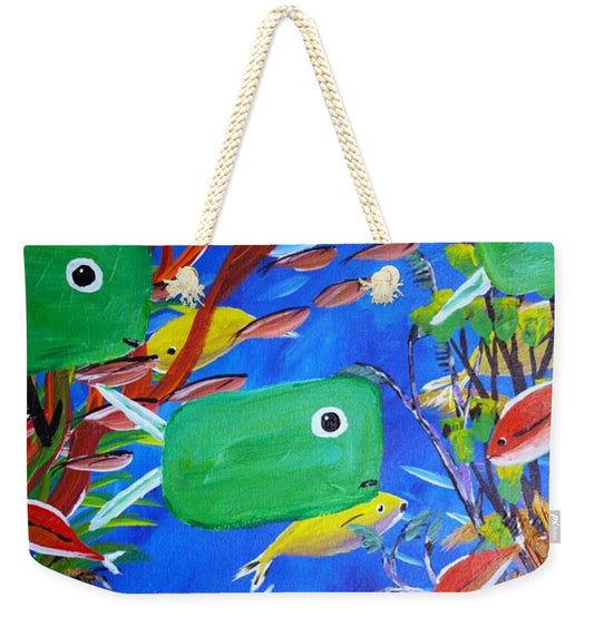 Green Fish 1 - Weekender Tote Bag