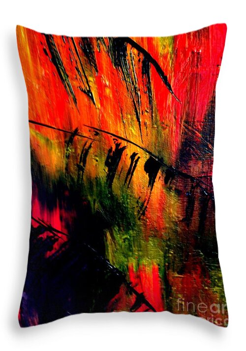 Rainbow Palms 1 - Throw Pillow