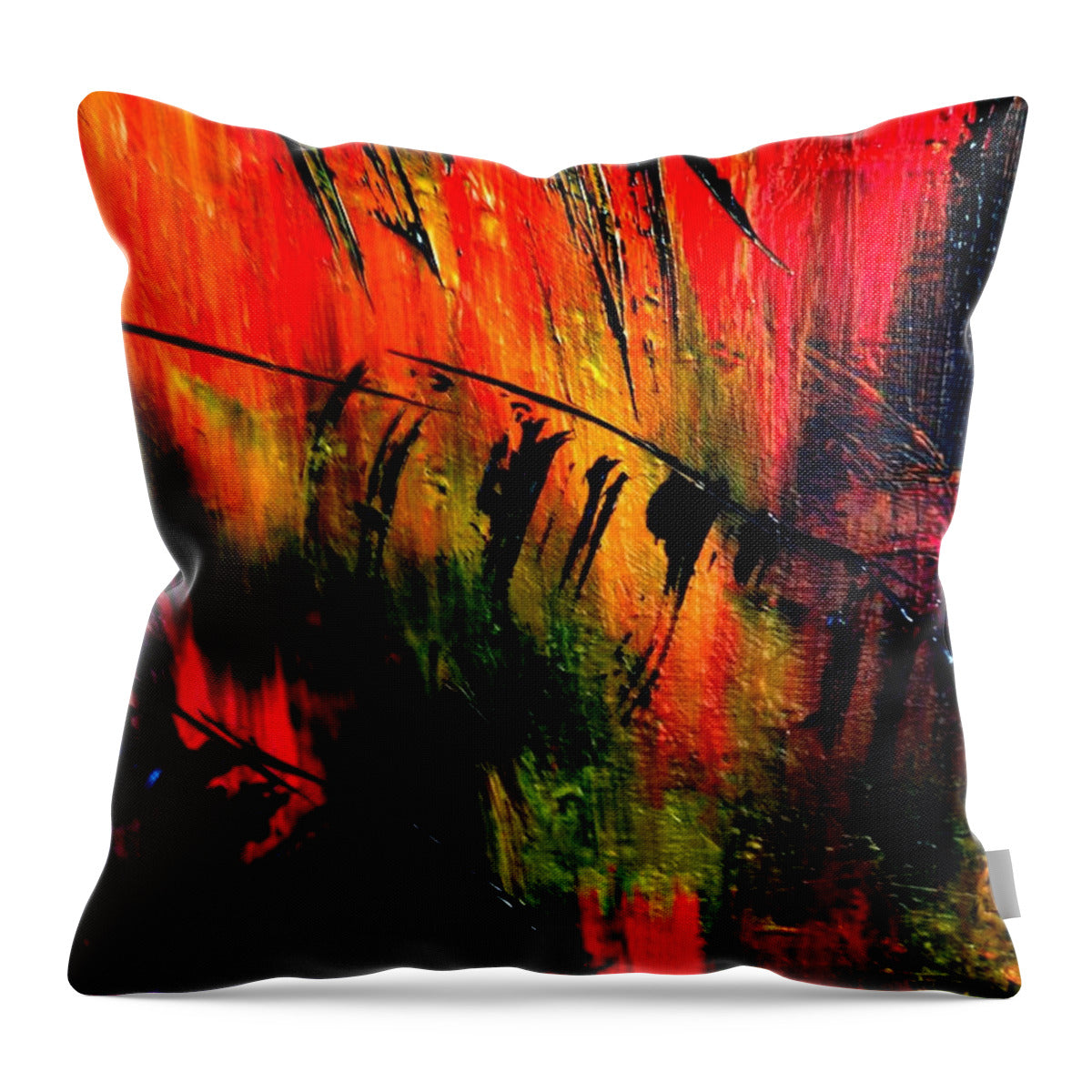 Rainbow Palms 1 - Throw Pillow