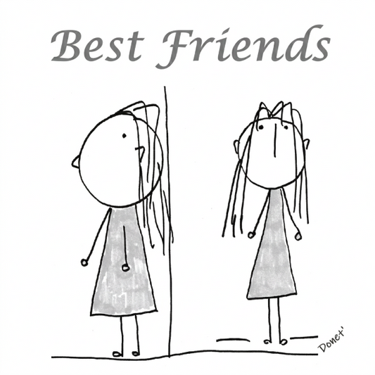 Best Friends Framed Art Print, 8 x 10