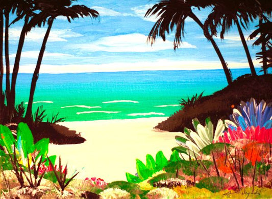 Carla's Palms Framed Art Print, 8 x 10