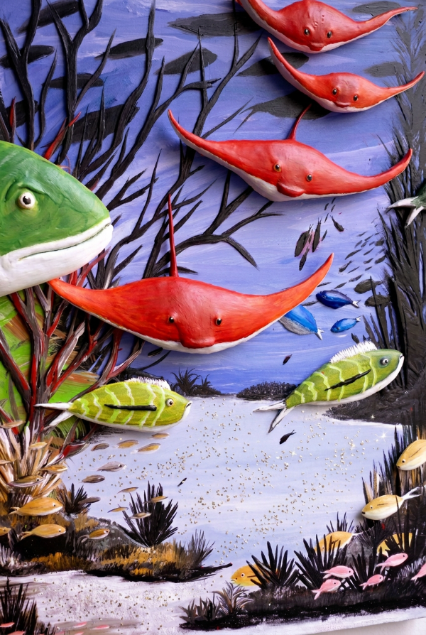 Colorful Marine Life in Motion Print – Happy Fish Gallery