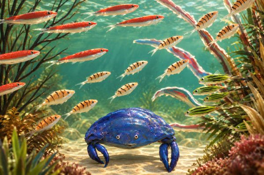 Colorful Underwater Scene Framed Art Print, 8 x 10