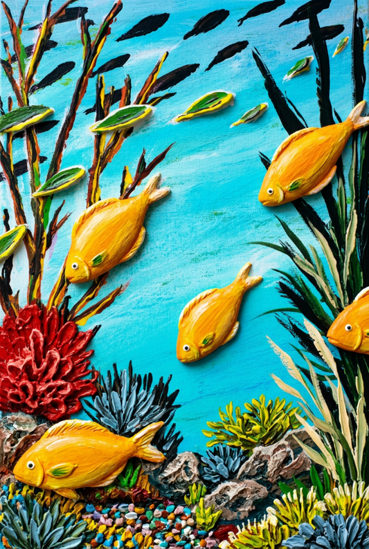 Fish with Sparkles Print