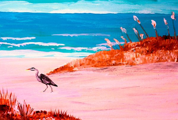 Fred at the Seaside Print