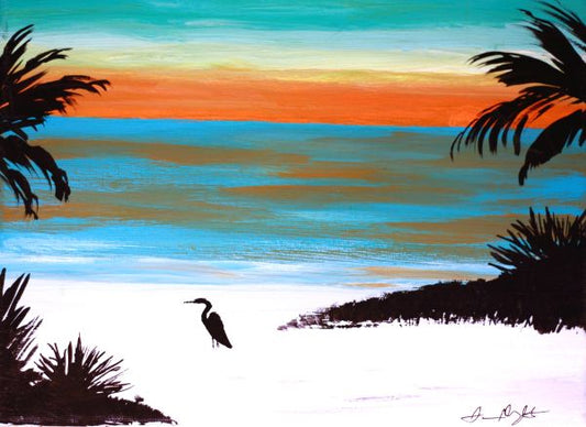 Fred in the Palms Framed Art Print, 8 x 10