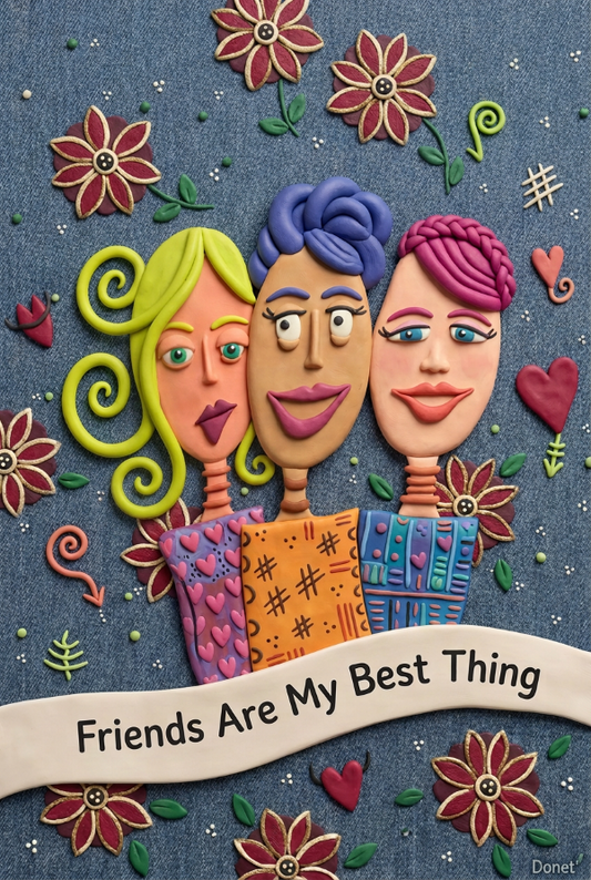 Friends Are The Best Framed Art Print, 8 x 10