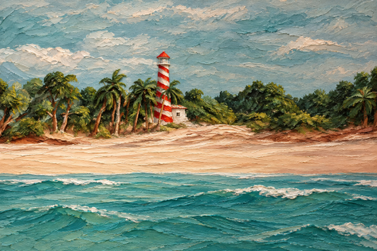 Lighthouse in Paradise Print