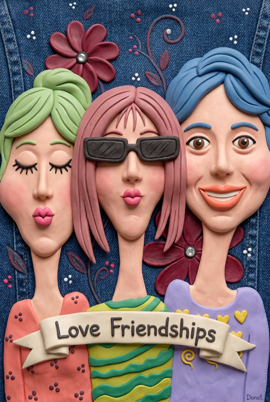 Love Friendships Framed Art Print, 8 x 10
