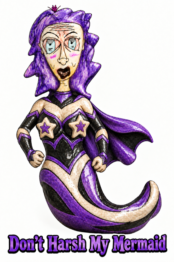Madeline Leblanc Superhero Mermaid Print