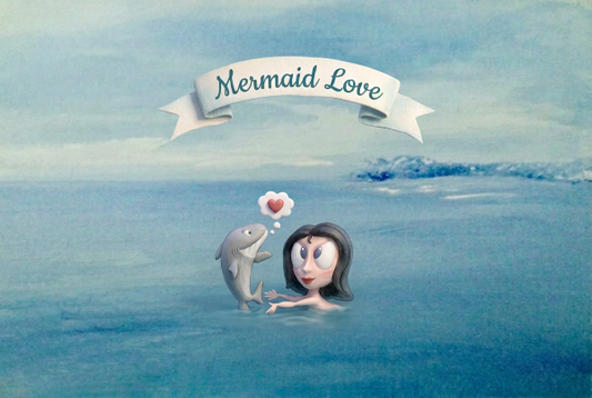 Mermaid Love Framed Art Print, 8 x 10