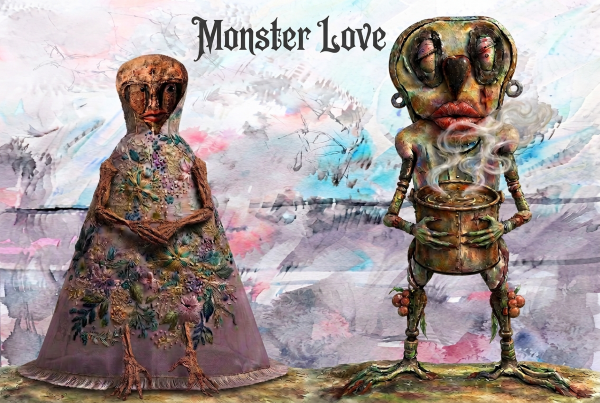Monster Love Framed Art Print, 8 x 10