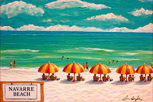 Navarre Beach Framed Art Print, 8 x 10