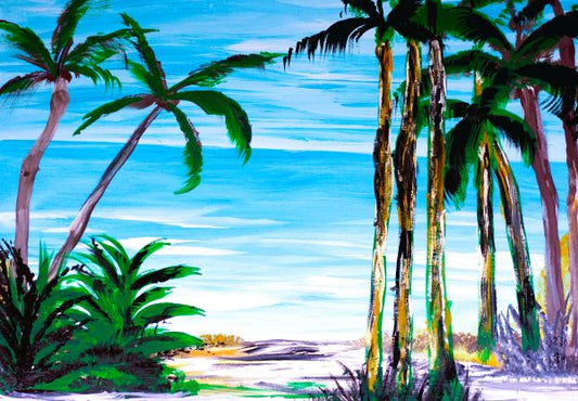 Palms to The Bay Point Framed Art Print, 8 x 10