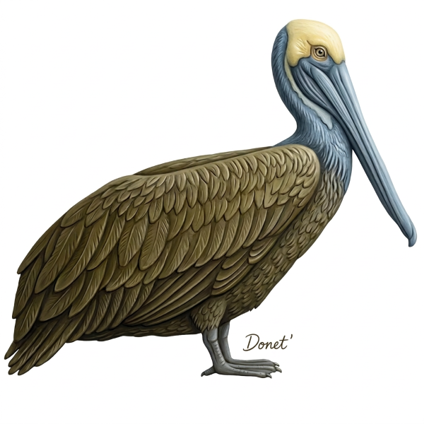 The Pelican Framed Art Print, 8 x 10
