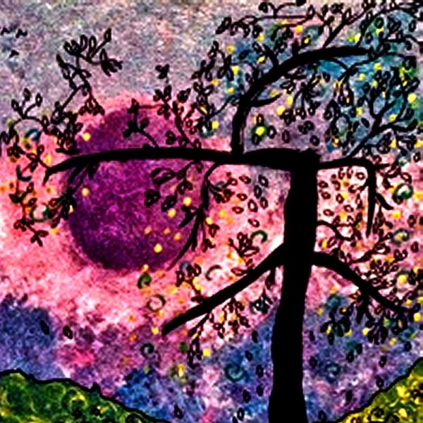 Pink and Purple Sky Framed Print l Happy Fish Gallery