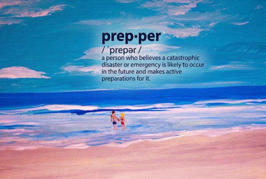 Prepper Beach Framed Art Print, 8 x 10