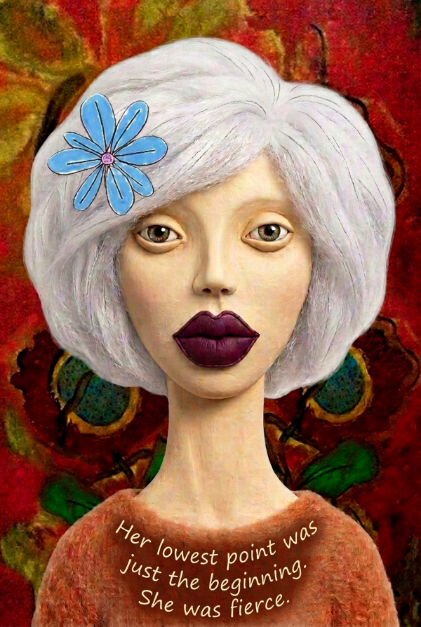 She Was Fierce Framed Art Print, 8 x 10