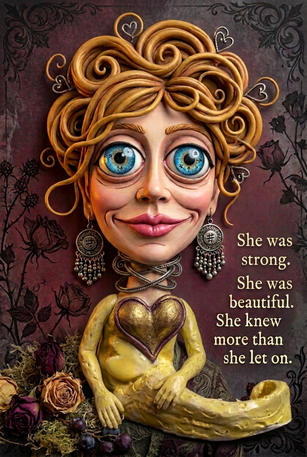 She was strong. She was beautiful. She knew more than she let on. Print