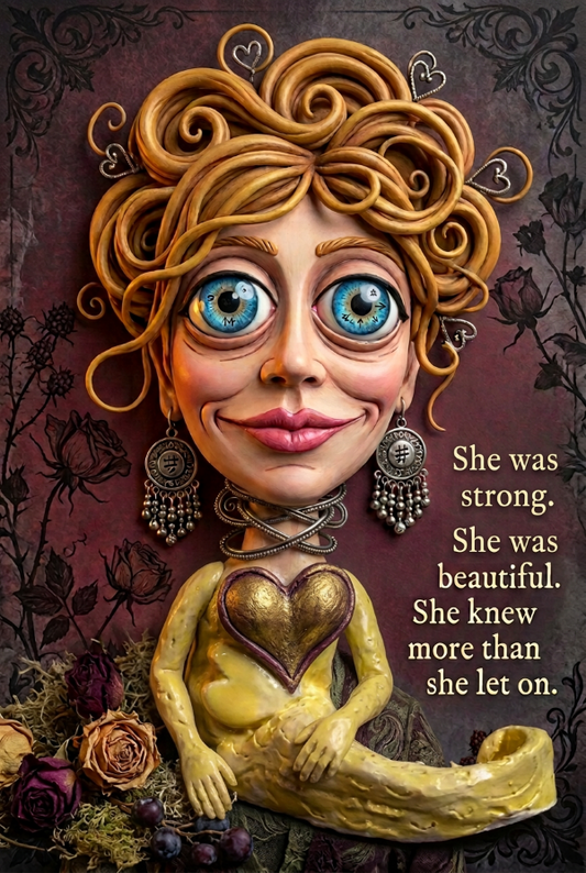 She was strong. She was beautiful. She knew more than she let on. Print
