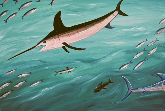 Swordfish Framed Art Print, 8 x 10