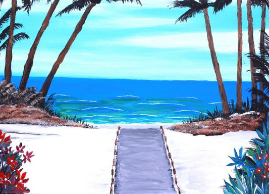 Tropical Walk Framed Art Print, 8 x 10