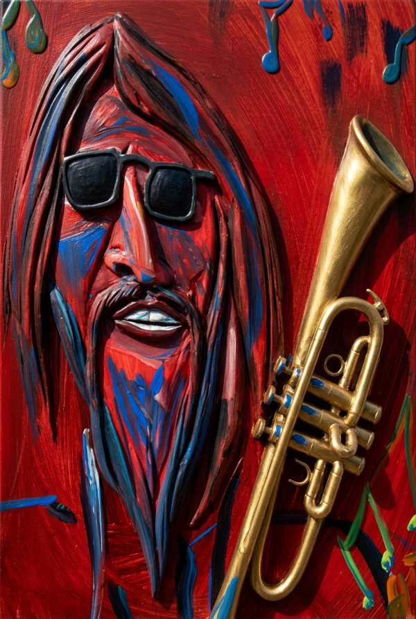 Trumpet Framed Art Print, 8 x 10