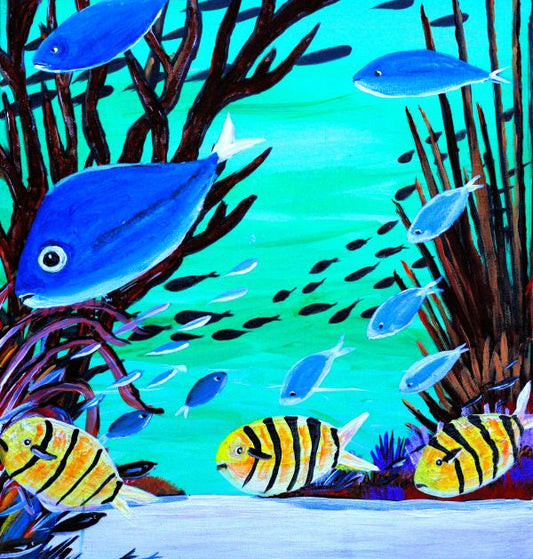 Water Life Framed Art Print, 8 x 10