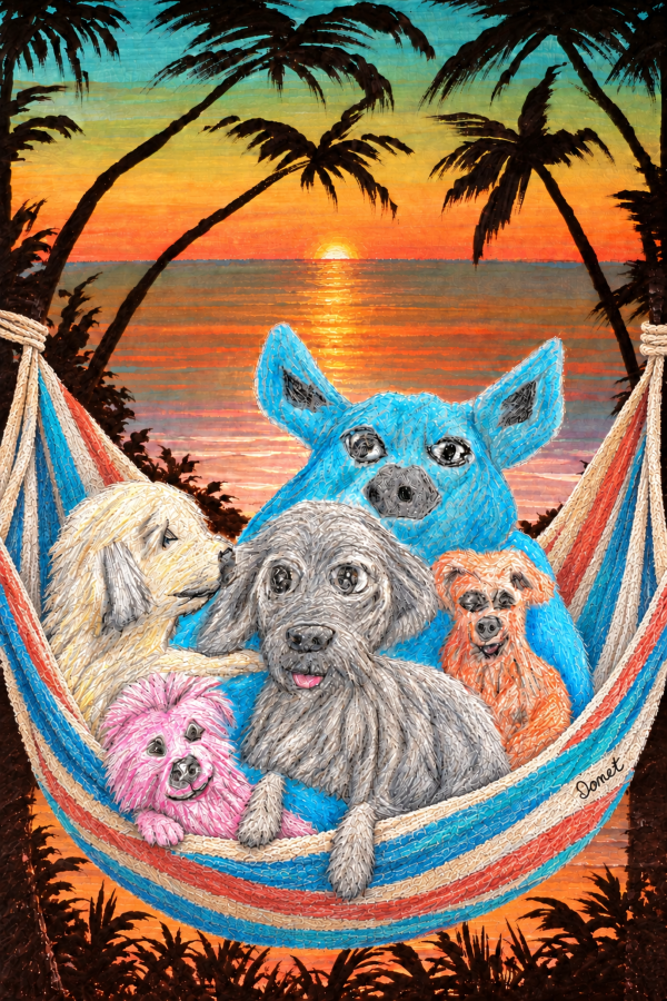 What A Basket of Animals Print
