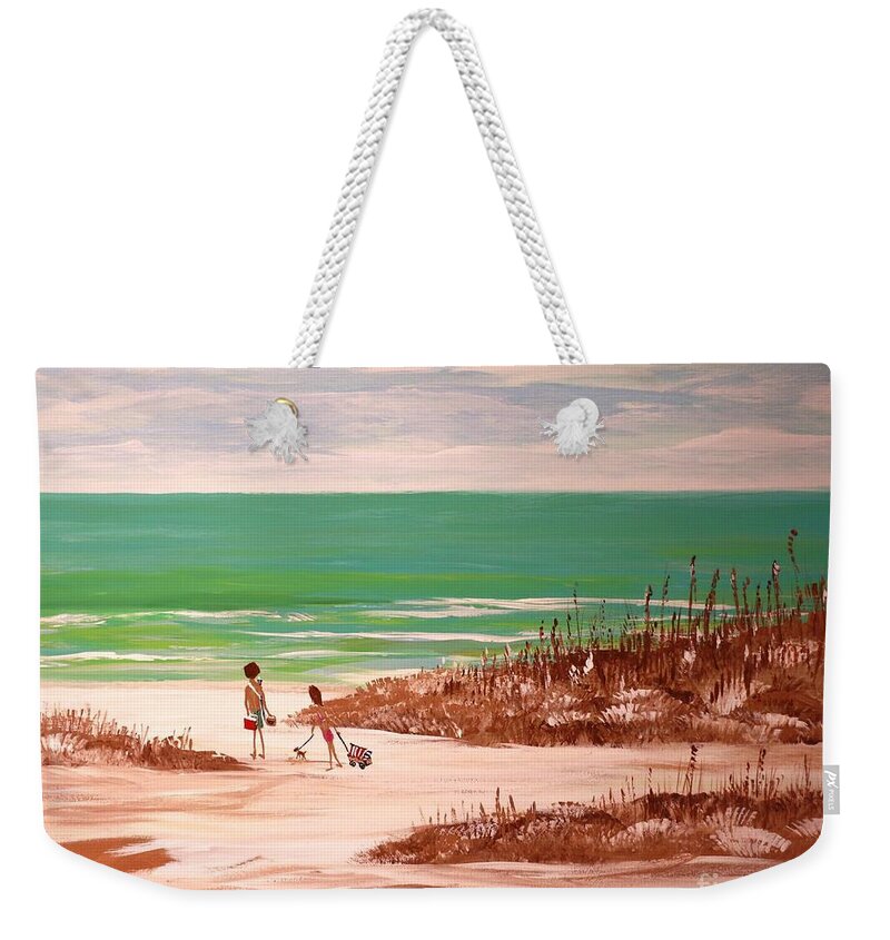 A couple's day at the Beach - Weekender Tote Bag
