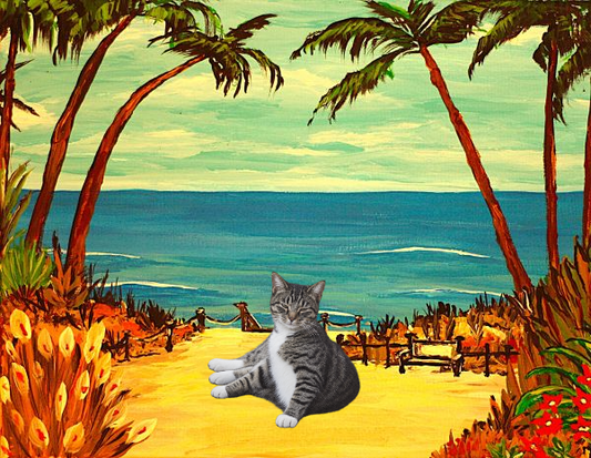 Tropical Park Framed Art Print, 8 x 10